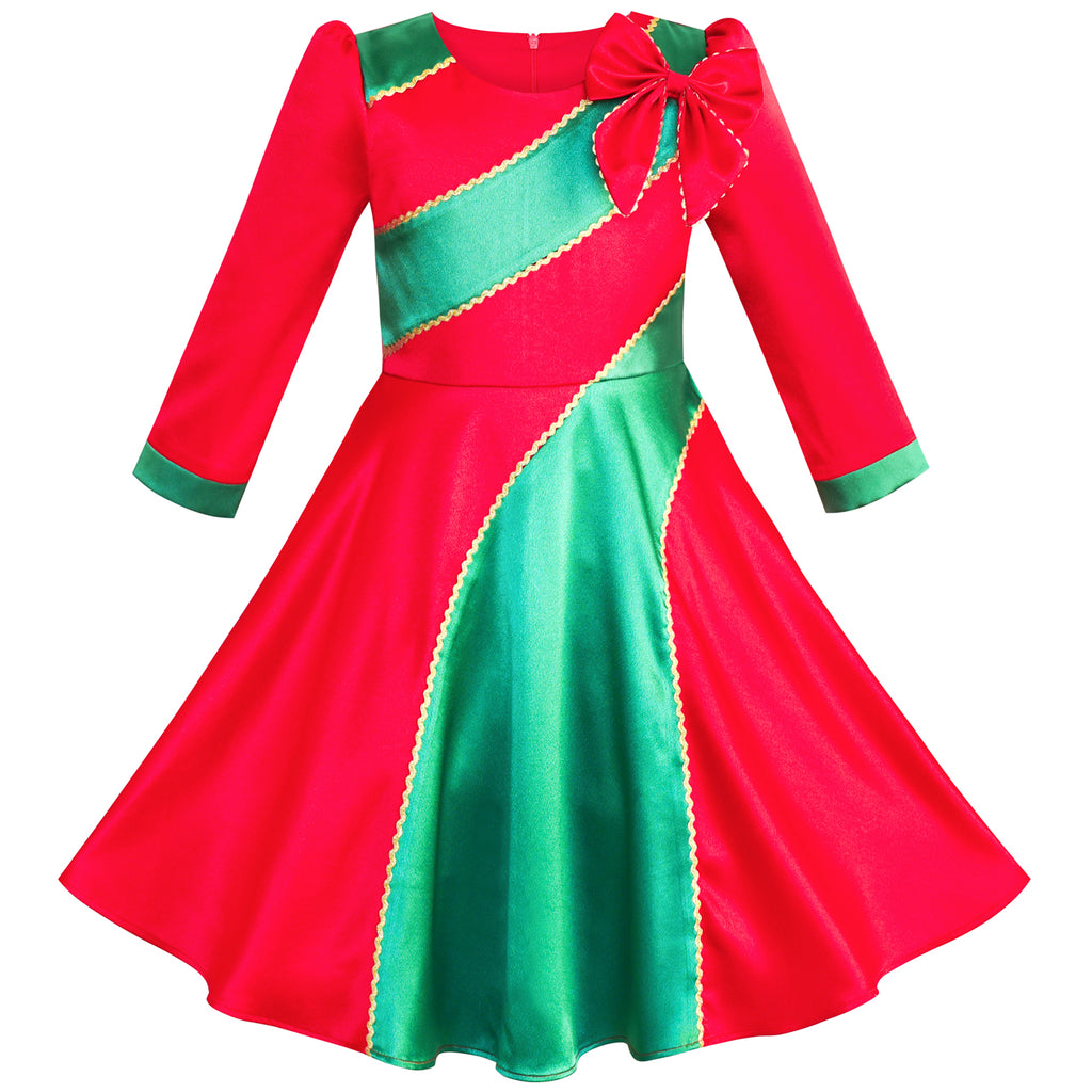 green xmas dress