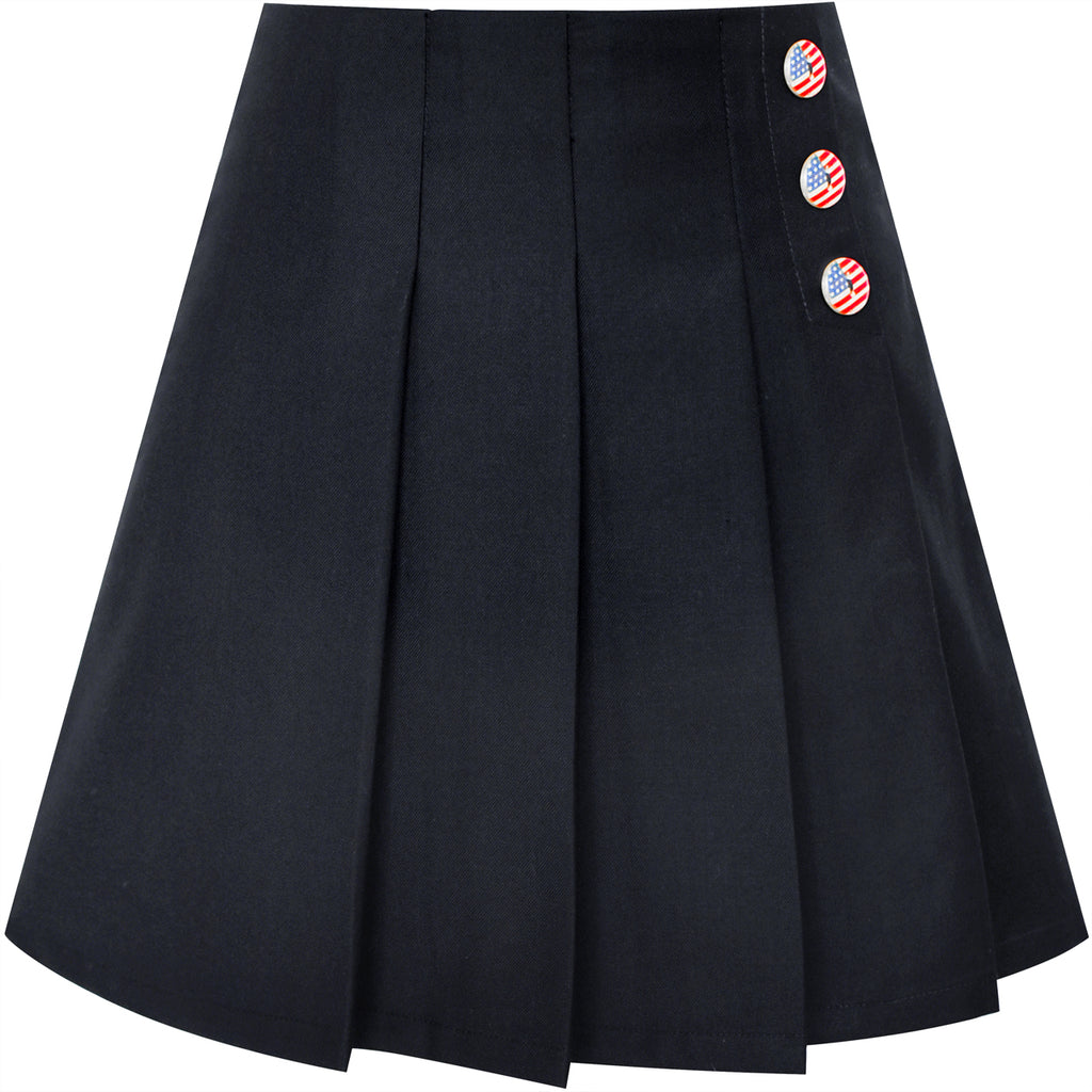 Lolita Dress Long Sleeves Satin Bow Cotton Lolita White Blouse And Black  Skirt