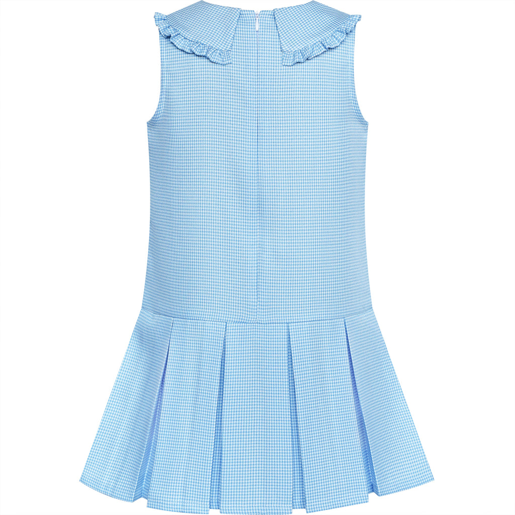 girls blue plaid dress