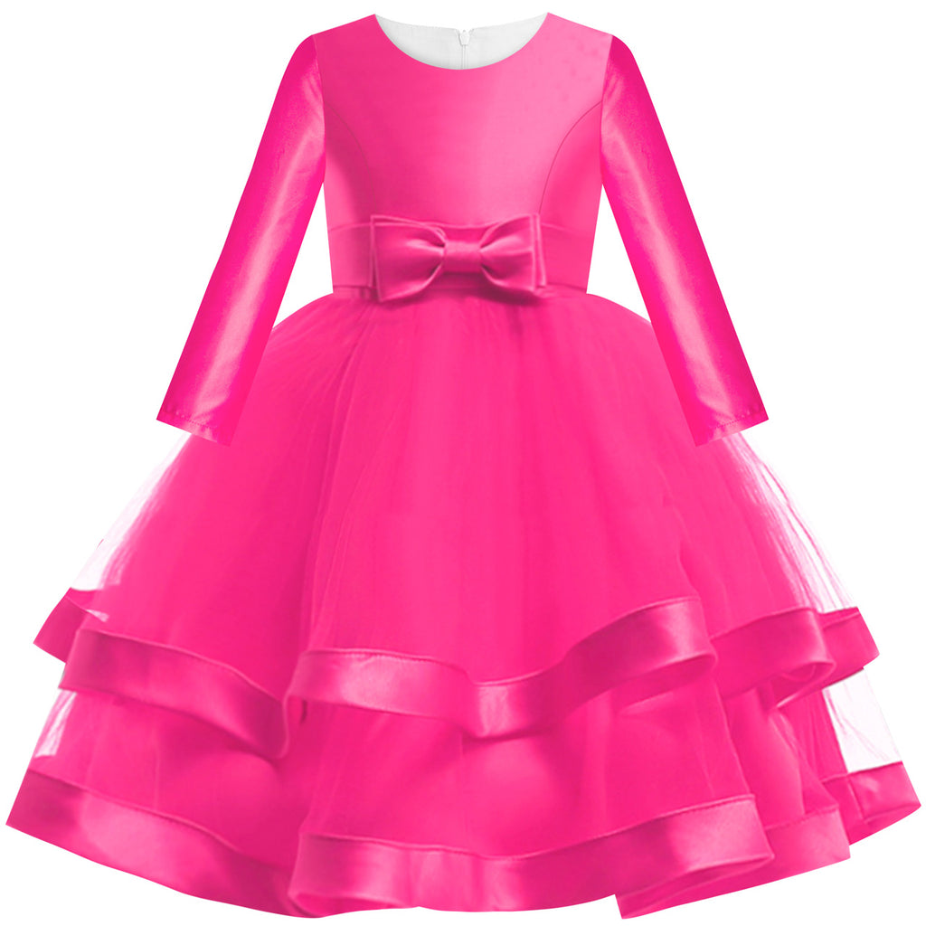 rose pink party dress