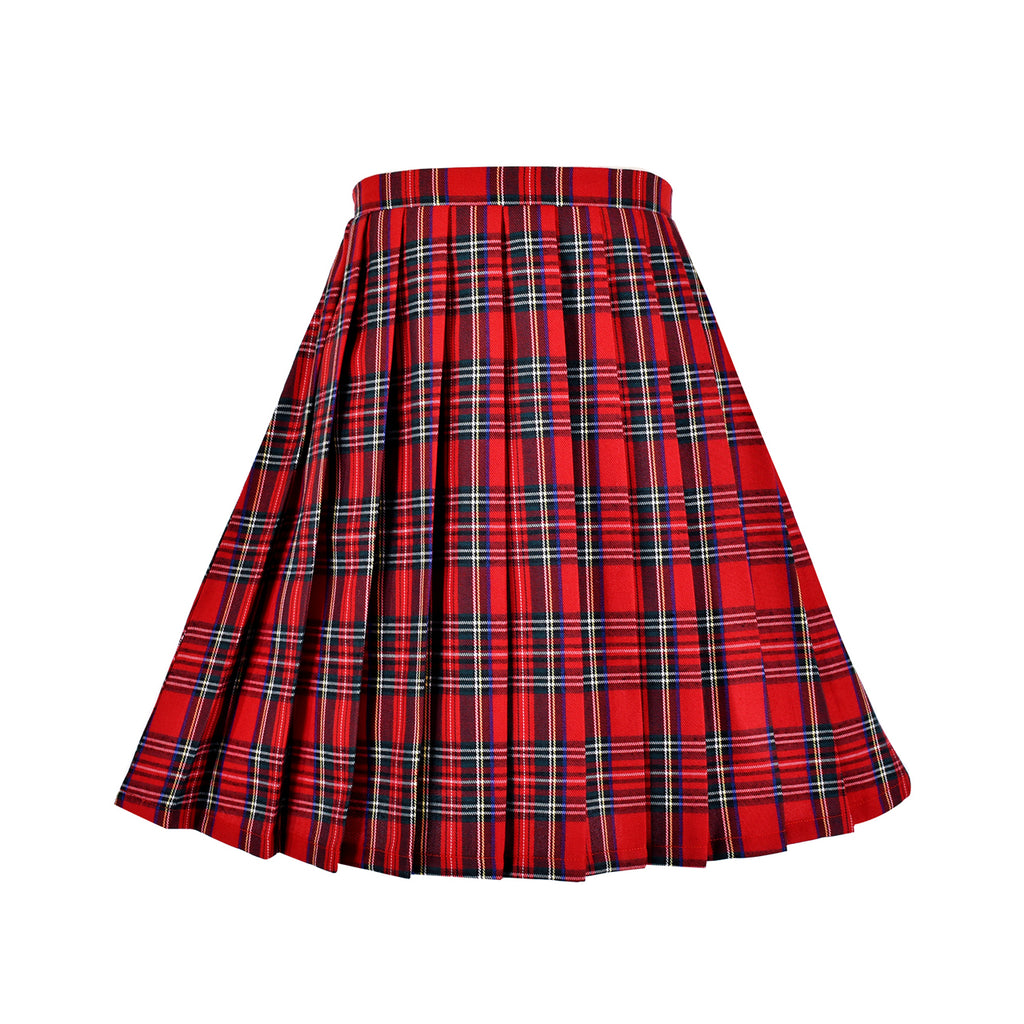 red plaid skirt size 6