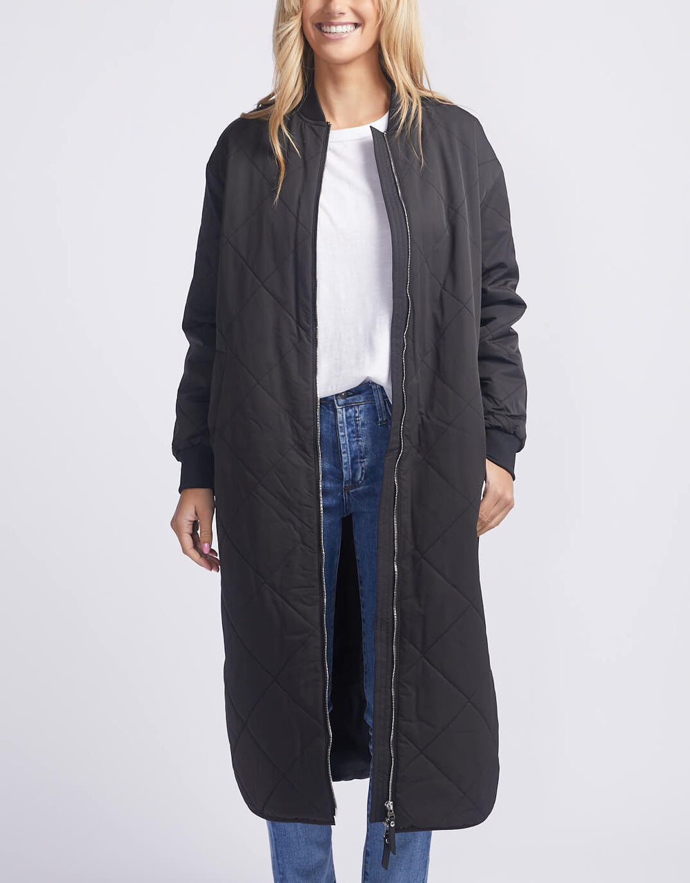 Natalie Long Coat - Black