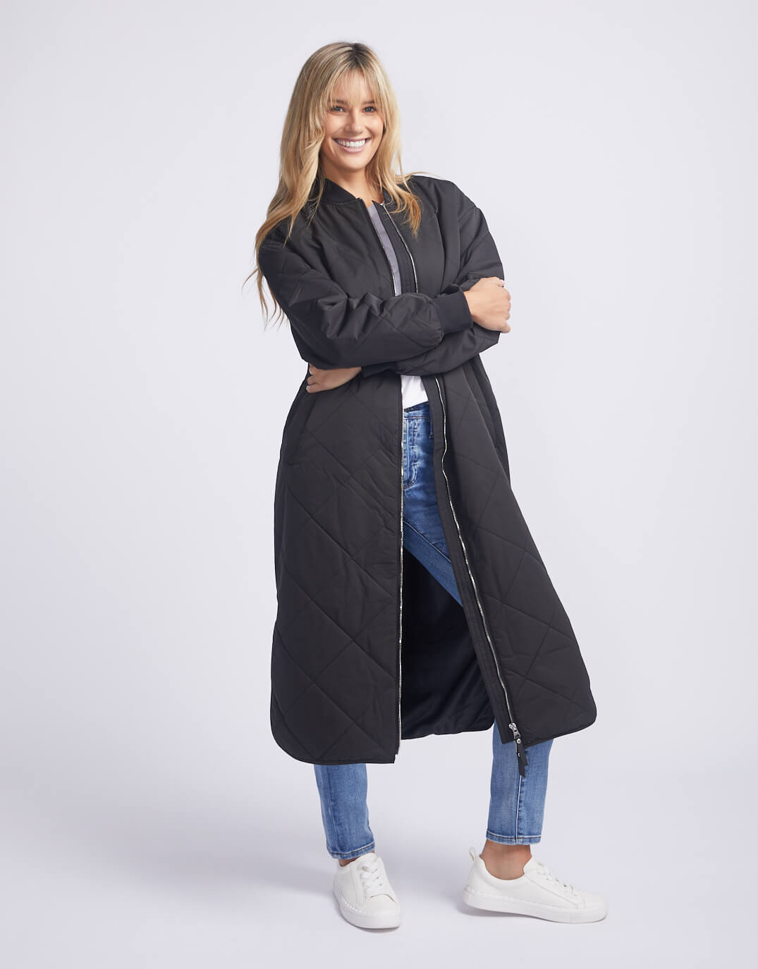 Natalie Long Coat - Black