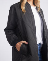 Natalie Long Coat - Black