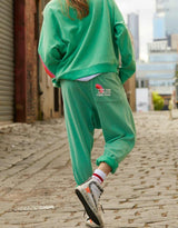 Slouchy Track Pant - Green
