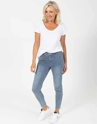 Pull on Denim Jean