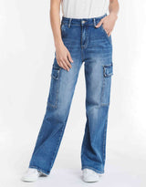 paulaglazebrook | Italian Star | Cargo Jeans - Denim | Women's Jeans 