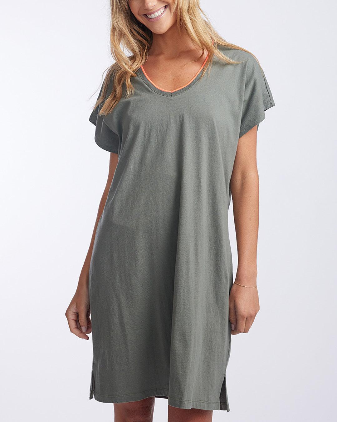 Santa Monica T-Shirt Dress - Khaki