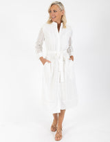 Picnic Shirt Dress - White