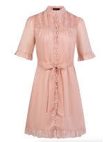Rochelle Linen Dress - Dusty Pink
