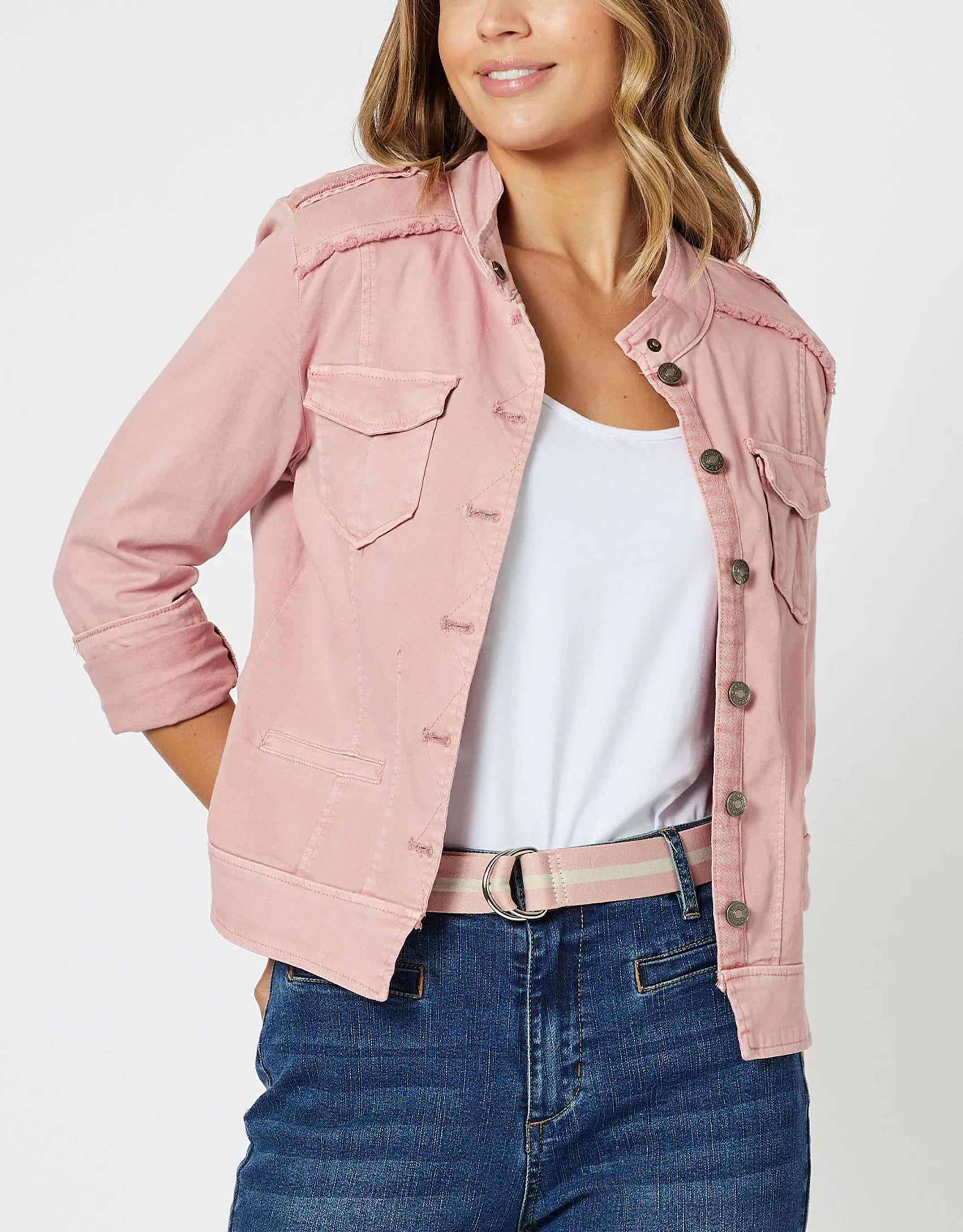 threadz-military-denim-jacket-pink-womens-clothing