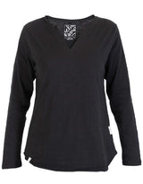 Coles Bay Long Sleeve Henley - Black