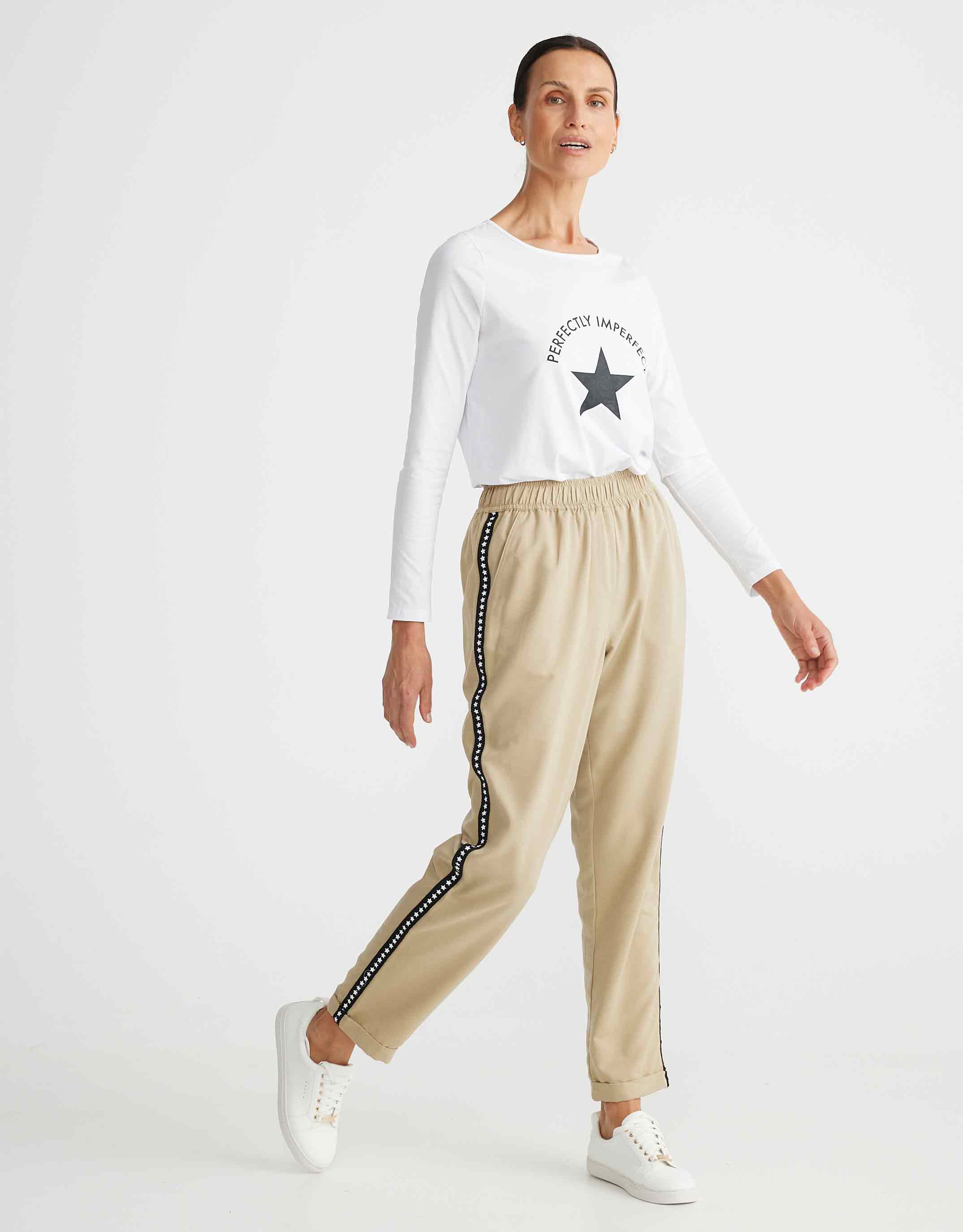 Miles Away Star Pant - Taupe