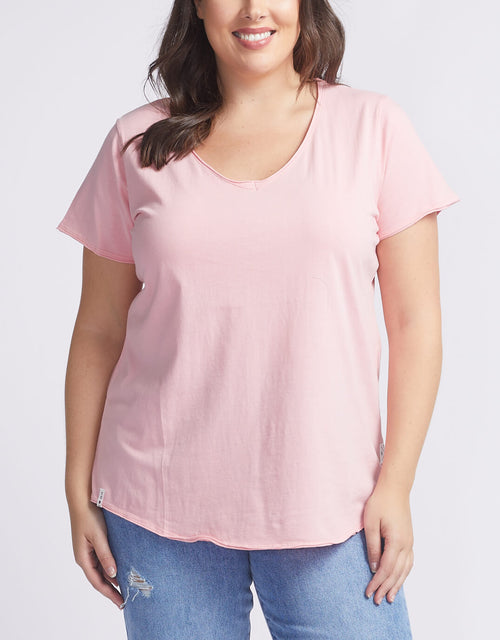 elm-embrace-plus-size-fundamental-vee-tee-pink-quartz-plus-size-clothing