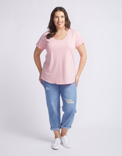 elm-embrace-plus-size-fundamental-vee-tee-pink-quartz-plus-size-clothing