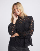 fate-becker-hopelessly-devoted-lace-cutout-top-black-womens-clothing