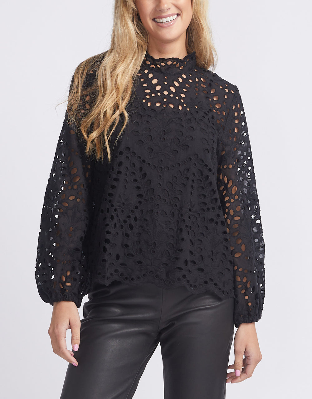fate-becker-hopelessly-devoted-lace-cutout-top-black-womens-clothing
