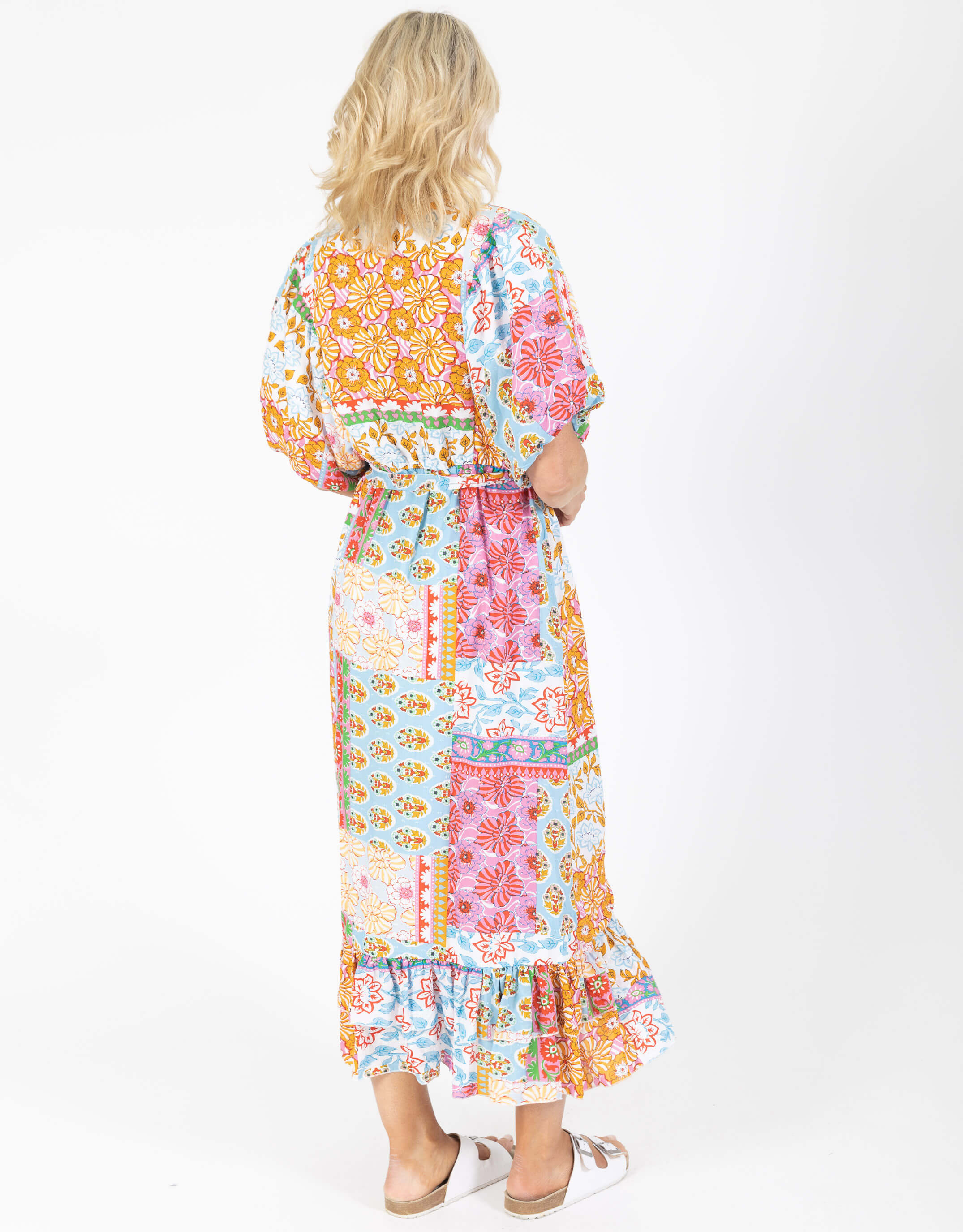 Wonderwall Maxi Frill Dress - Patchwork