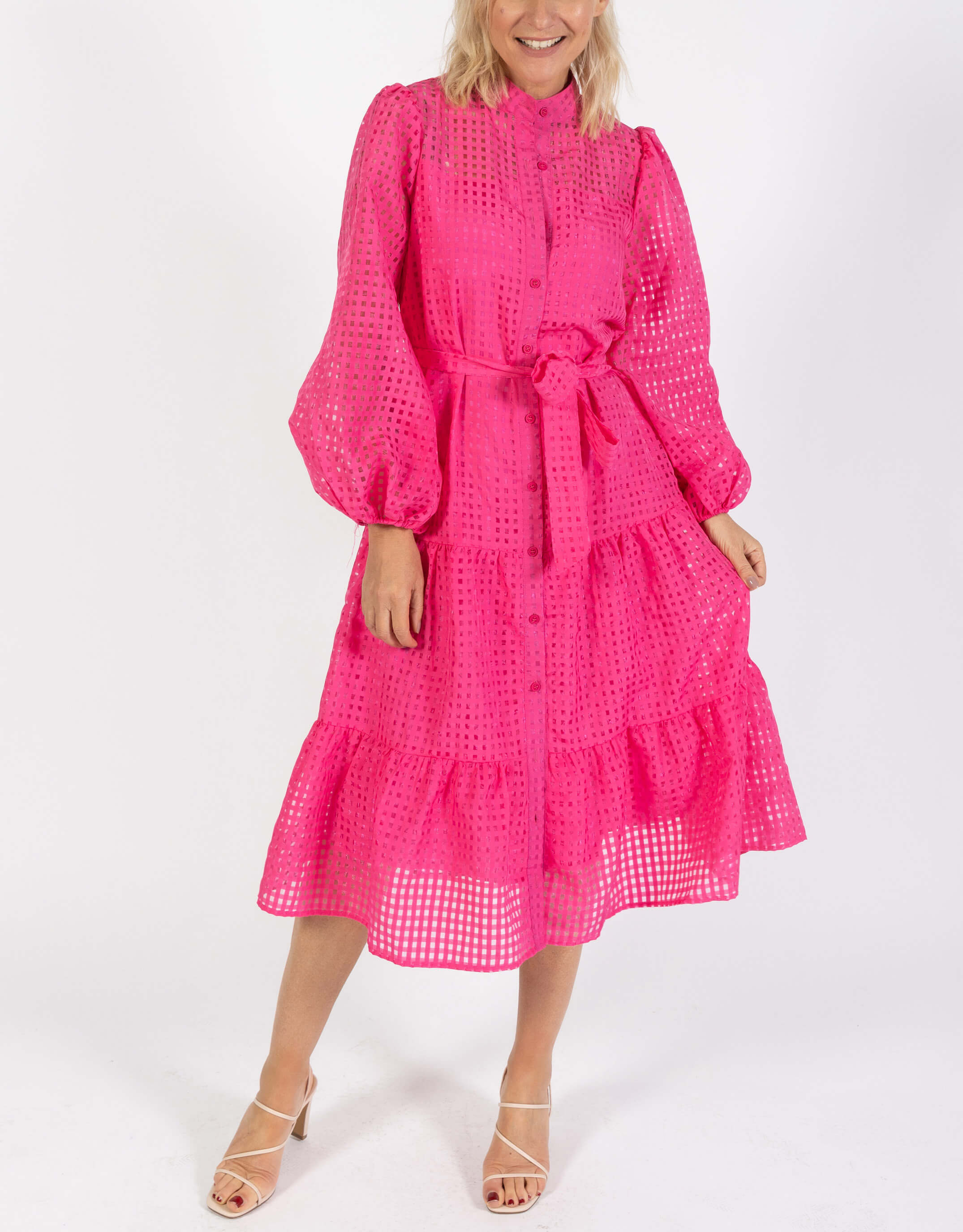 Serena Dress - Hot Pink