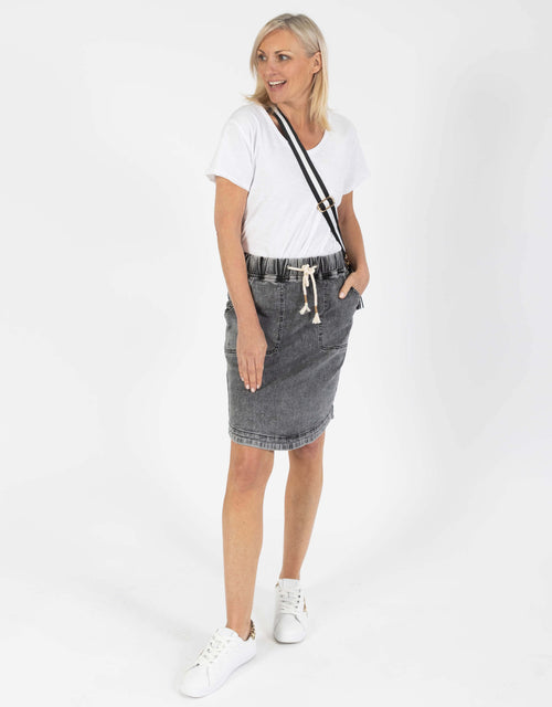 Elle Skirt - Washed Black