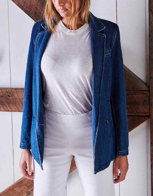 Ella Blazer - Deep Blue Wash