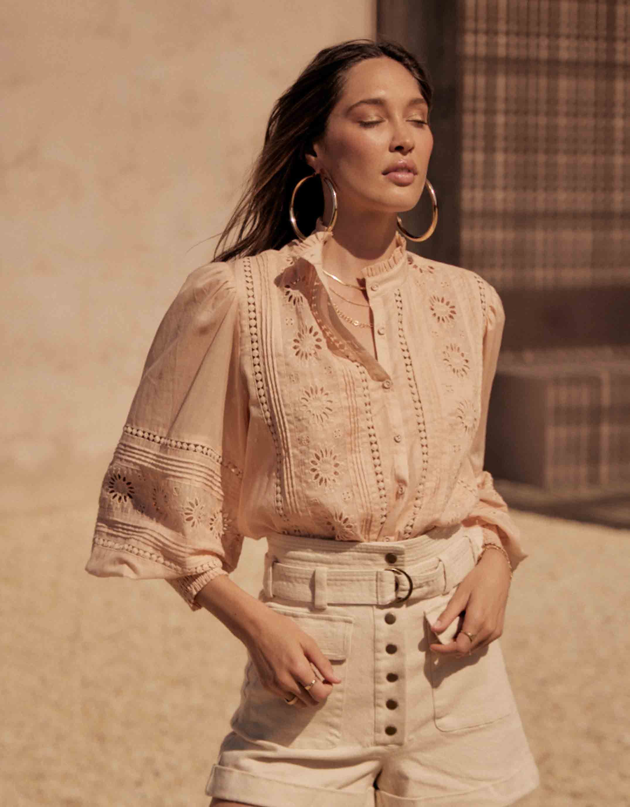 Summer Loving Blouse - Peach Sand