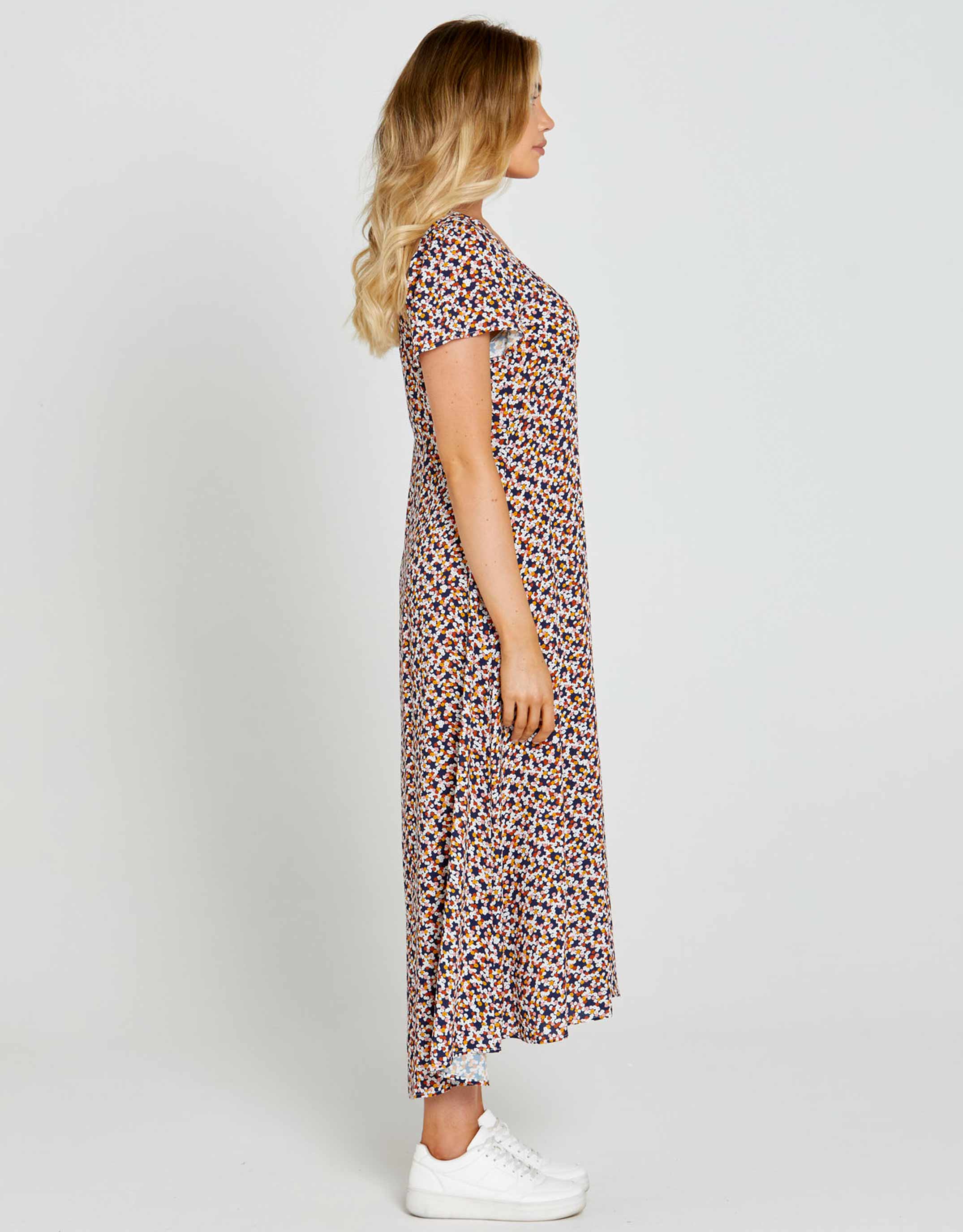 Isobelle Maxi Dress - Navy Floral Ditsy