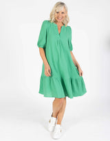 Natali Short Dress - Holly Green