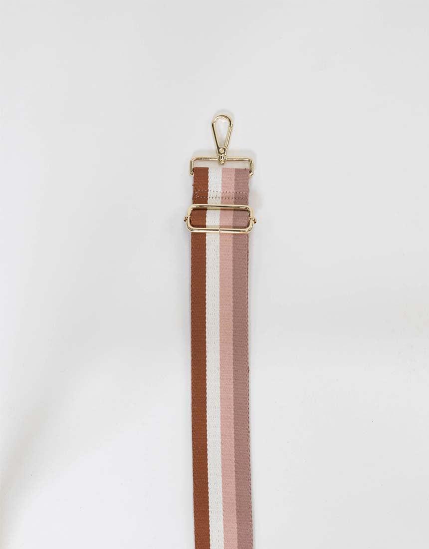 Bag Strap Stripe - Blush/White