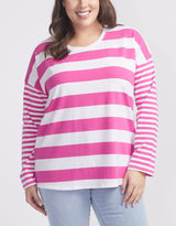 betty-basics-betty-boxy-tee-berry-stripe-womens-plus-size-clothing