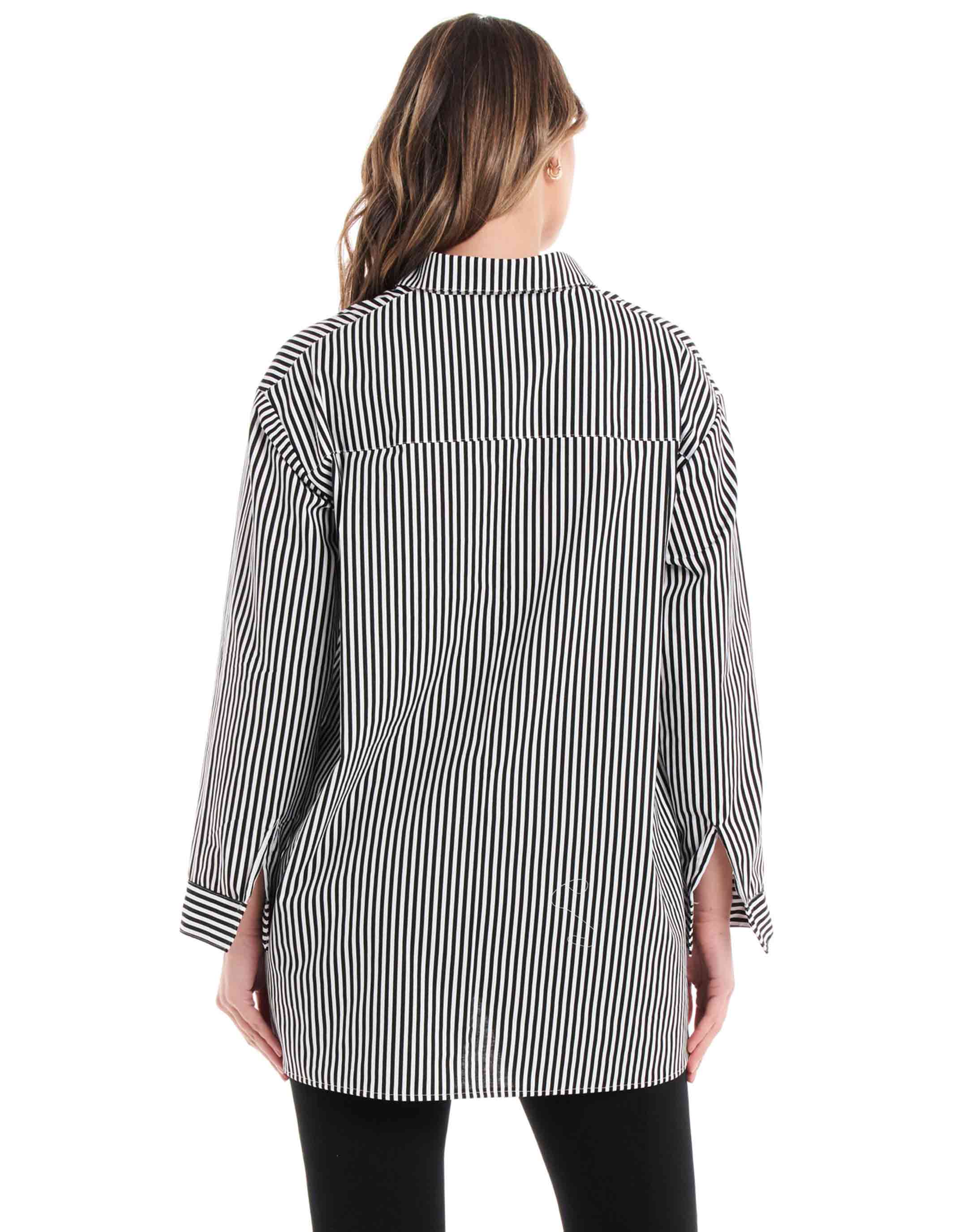 betty-basics-cleo-shirt-black-thick-stripe-womens-clothing