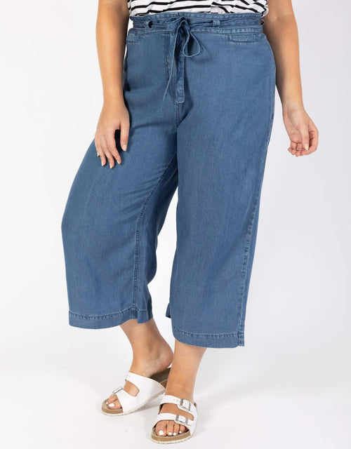 paulaglazebrook | Betty Basics | Plus Size Daisie Lyocell Denim Pants - Denim | Women's Casual Pants | Plus Size Clothing