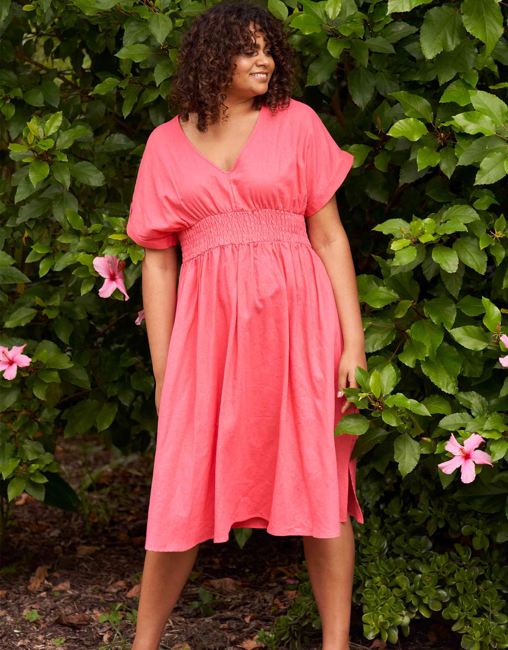 Plus Size Lisa Maree Dress - Fiery Red