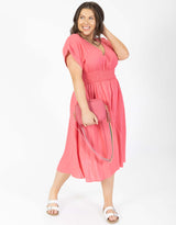 Plus Size Lisa Maree Dress - Fiery Red