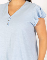 paulaglazebrook. | Betty Basics | Plus Size Venice Frill Top | Curve Tops | Plus Size Clothing