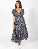 The Charlie Maxi Dress - Navy/White Print