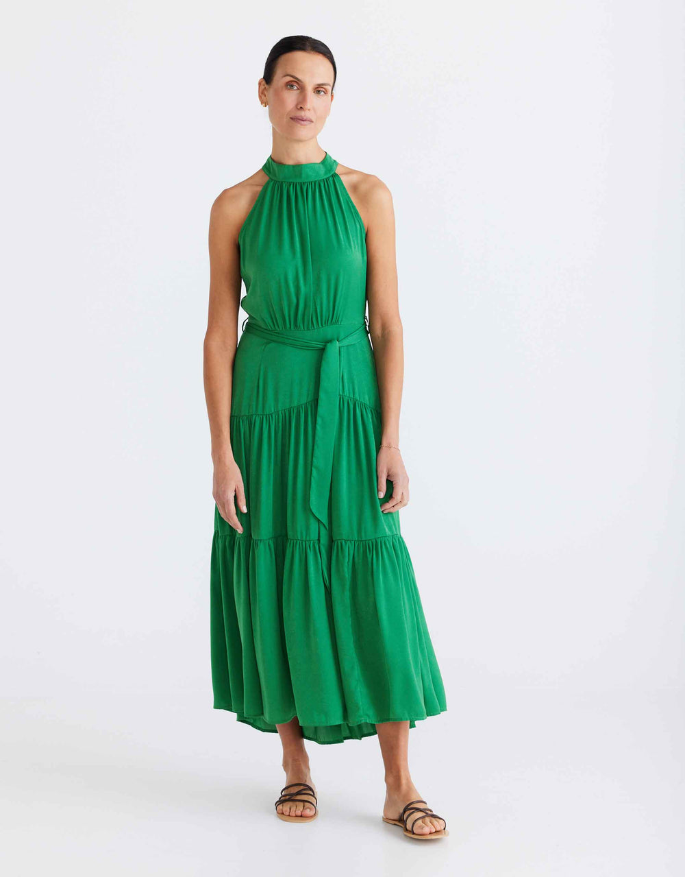 Greta Dress - Emerald