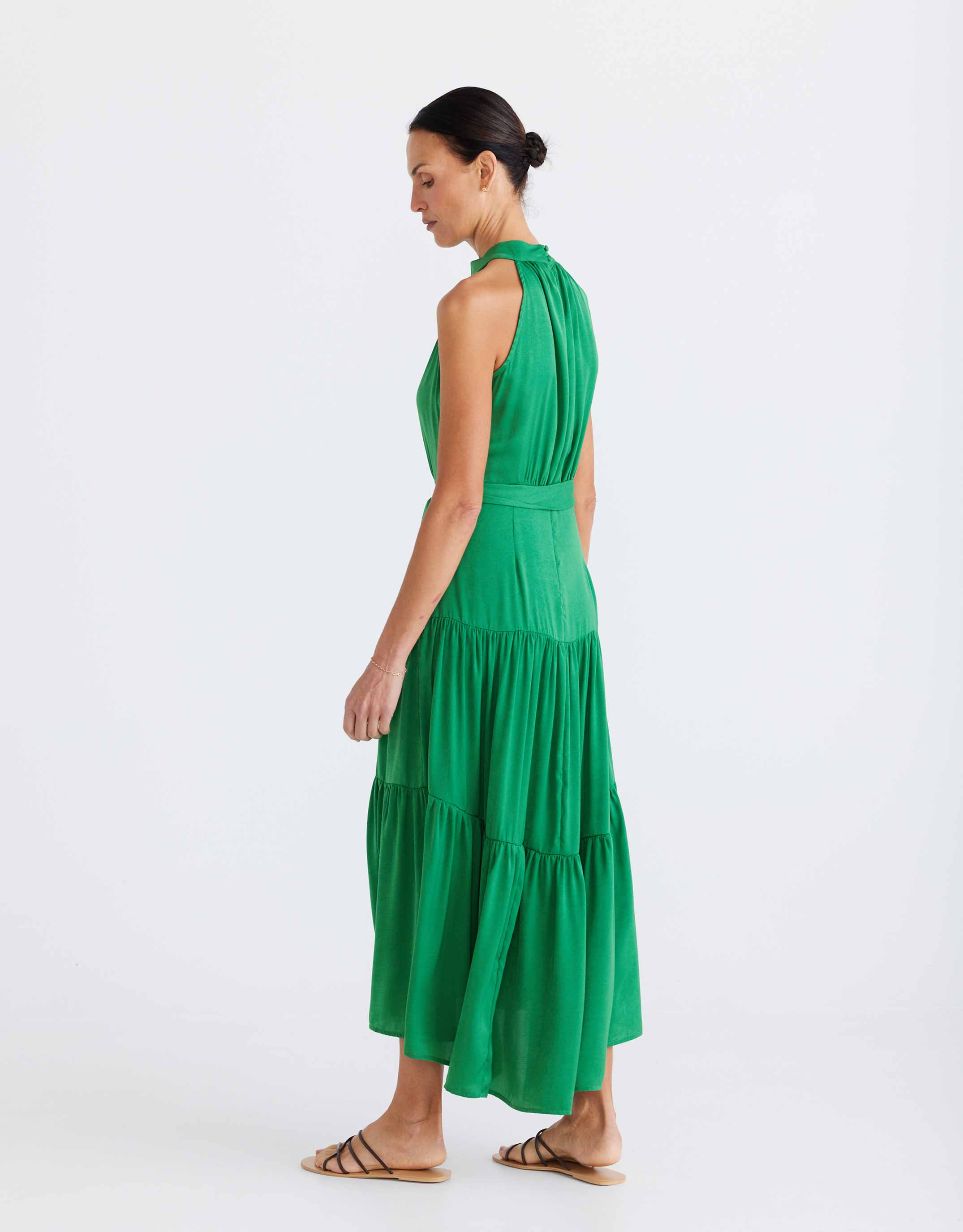 Greta Dress - Emerald