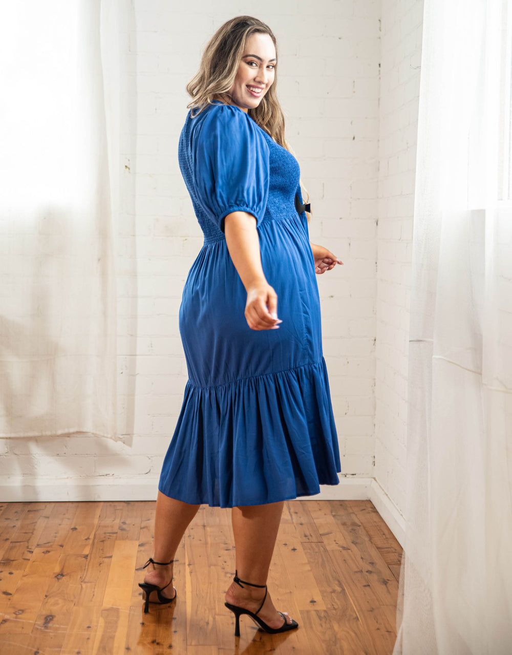 Dani Marie the Label Plus Size Mia Blouse Sleeve Dress - Cobalt | Plus Size Dress | Plus Size Clothing