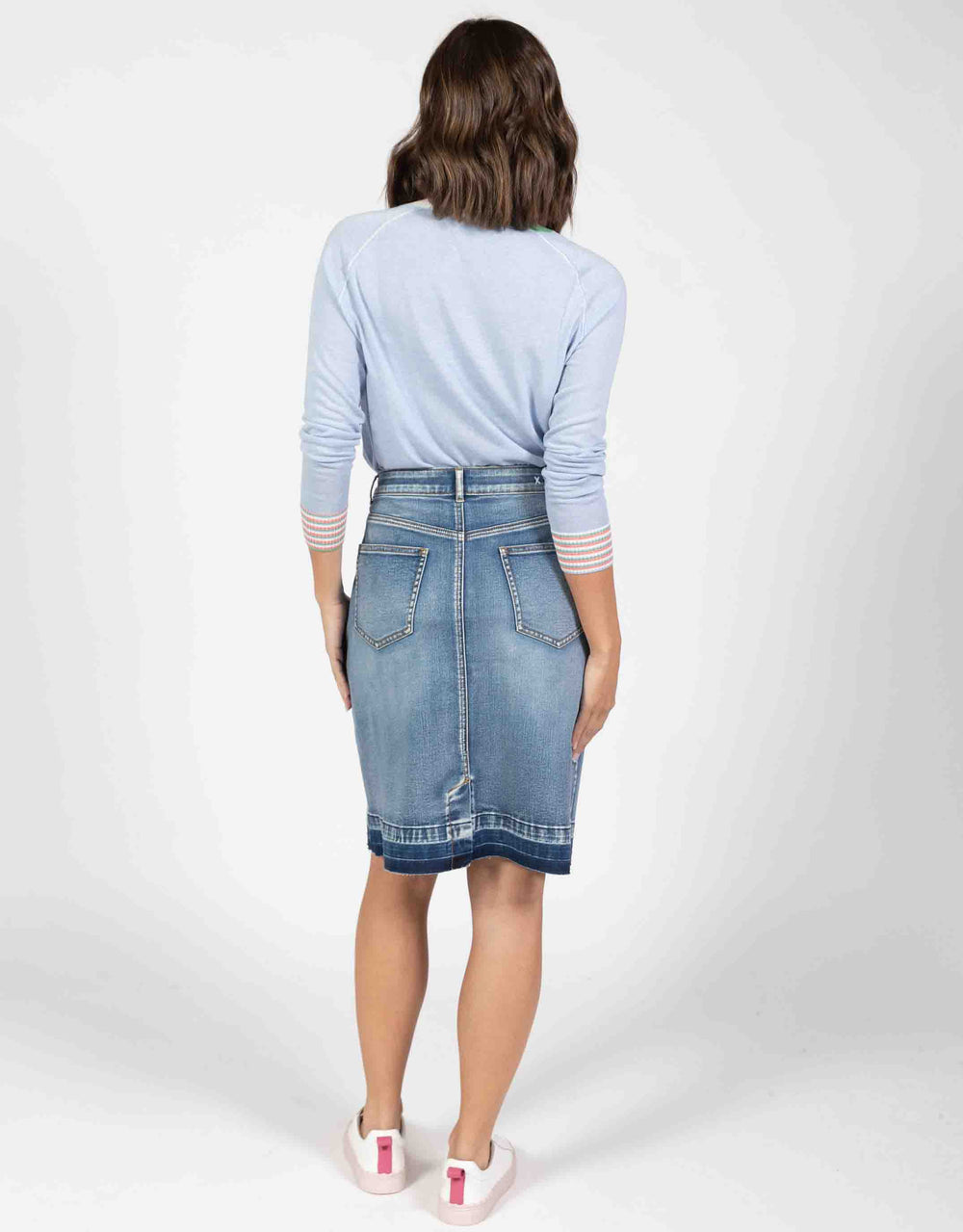 Holly Denim Skirt - Mid Wash