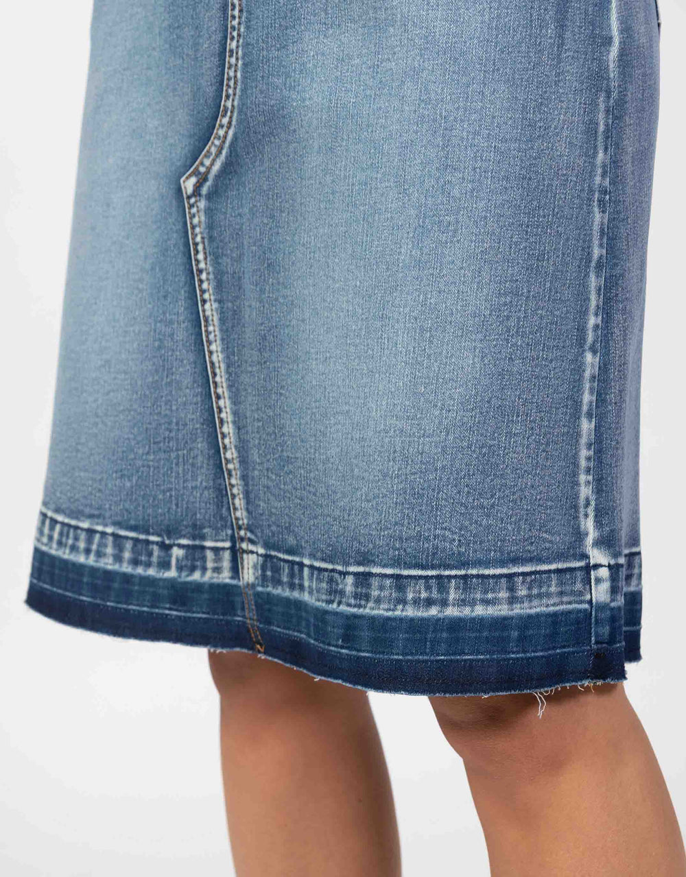 Holly Denim Skirt - Mid Wash