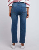 Ada Straight Leg Jean - Washed Blue Denim - paulaglazebrook