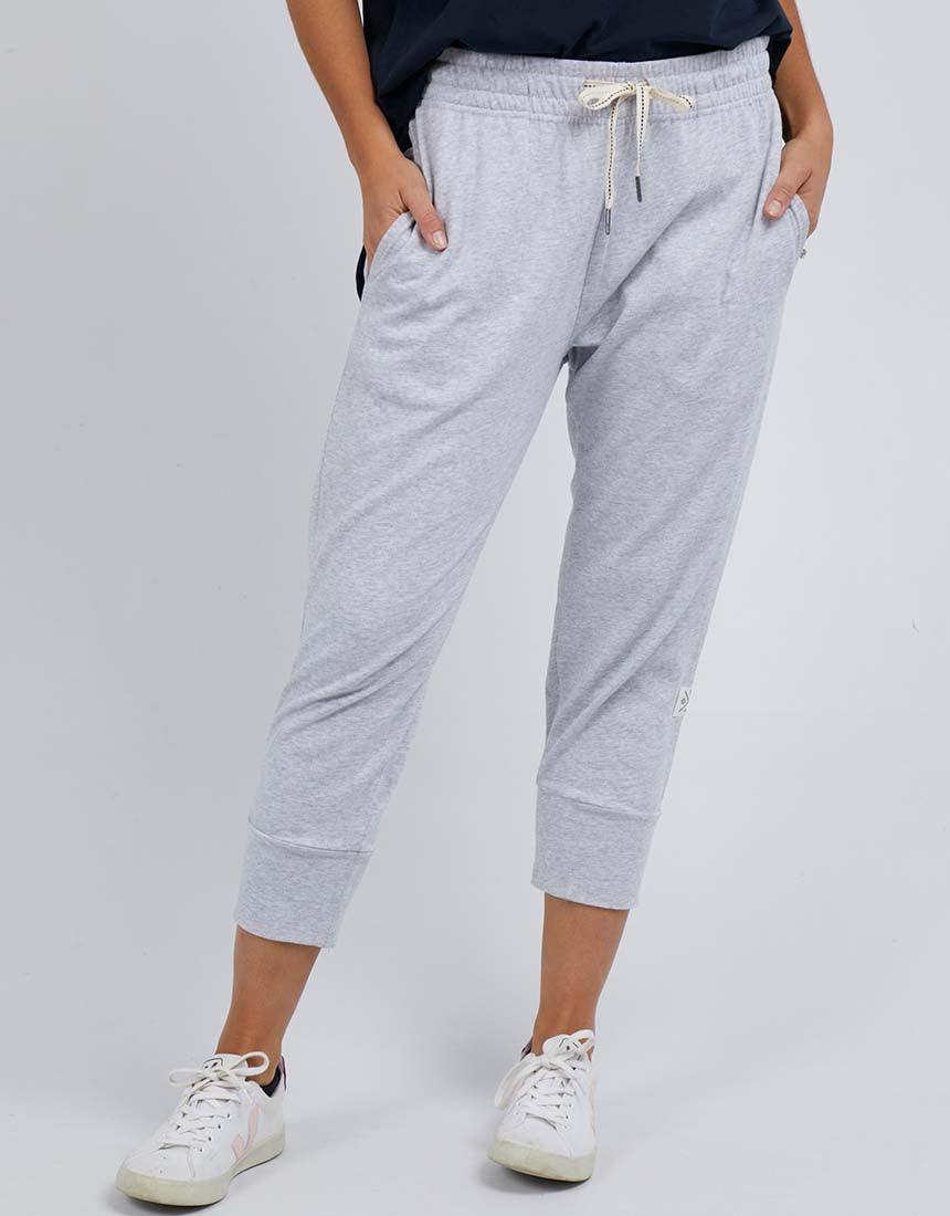 Elm 3/4 Brunch Pants - Grey Marle | Women's Clothing