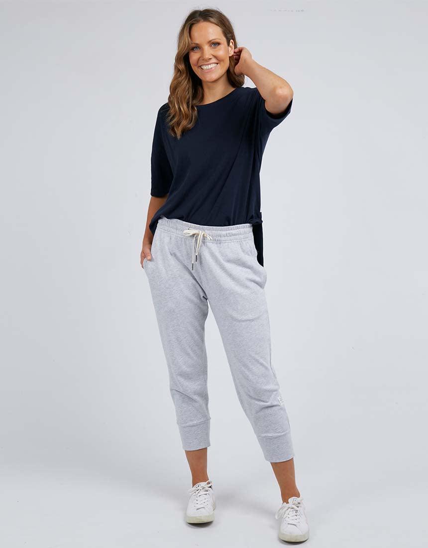 Elm 3/4 Brunch Pants - Grey Marle | Women's Clothing