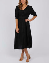 Christina Midi Dress - Black