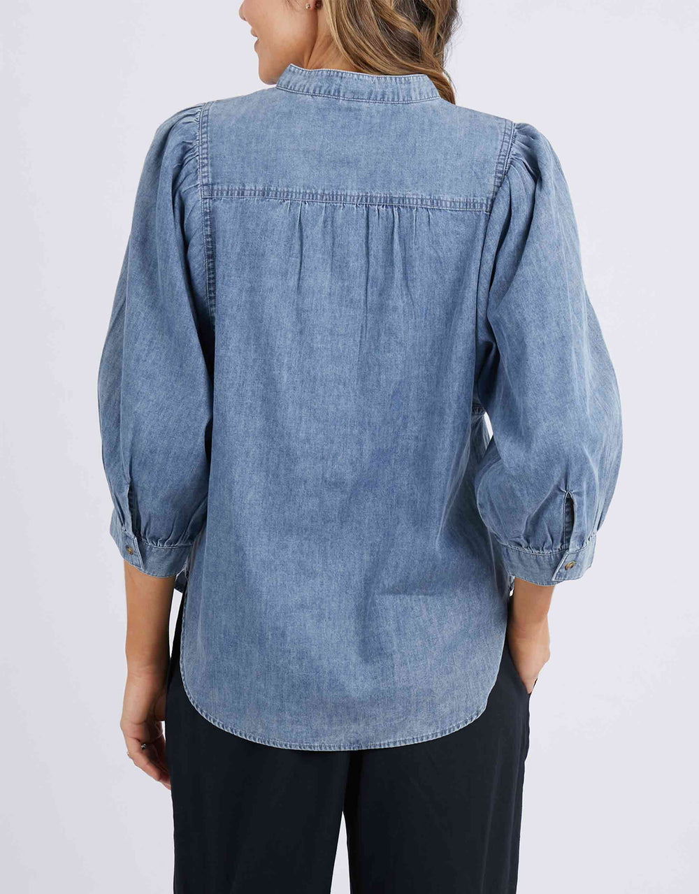 elm-sophie-half-button-shirt-mid-blue-wash-womens-clothing