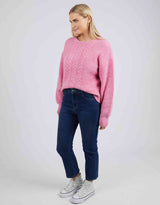 Elliot Cable Knit - Super Pink