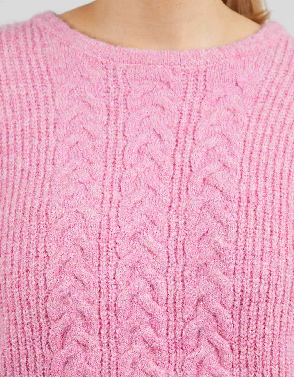 Elliot Cable Knit - Super Pink