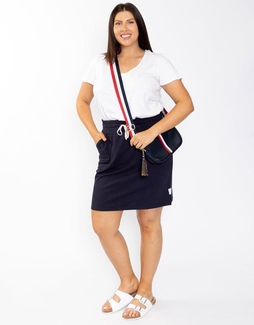 Elm Skirt - Plus Size Cassie Skirt - Navy
