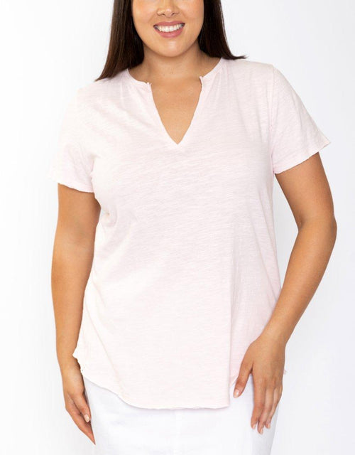 Plus Size St Helens Henley - Peony Pink Elm Embrace | Plus Size Clothing